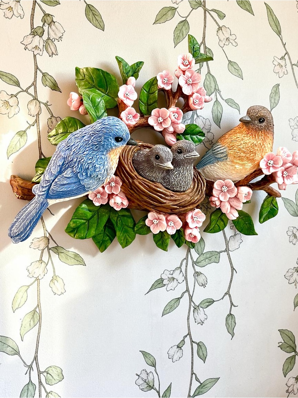 Bradford Exchange Beloved Bluebirds Wall Plaque Limited Edition 2016 Songbird